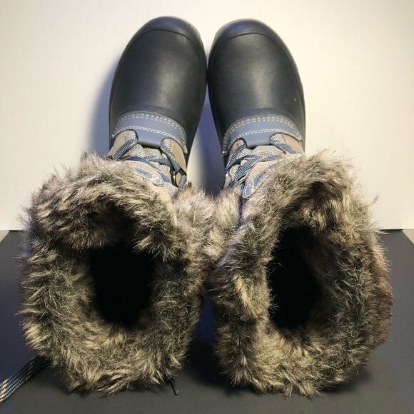 Womens KHOMBU Slope Faux Fur Winter Boots / Size 7 - Picture 6 of 9